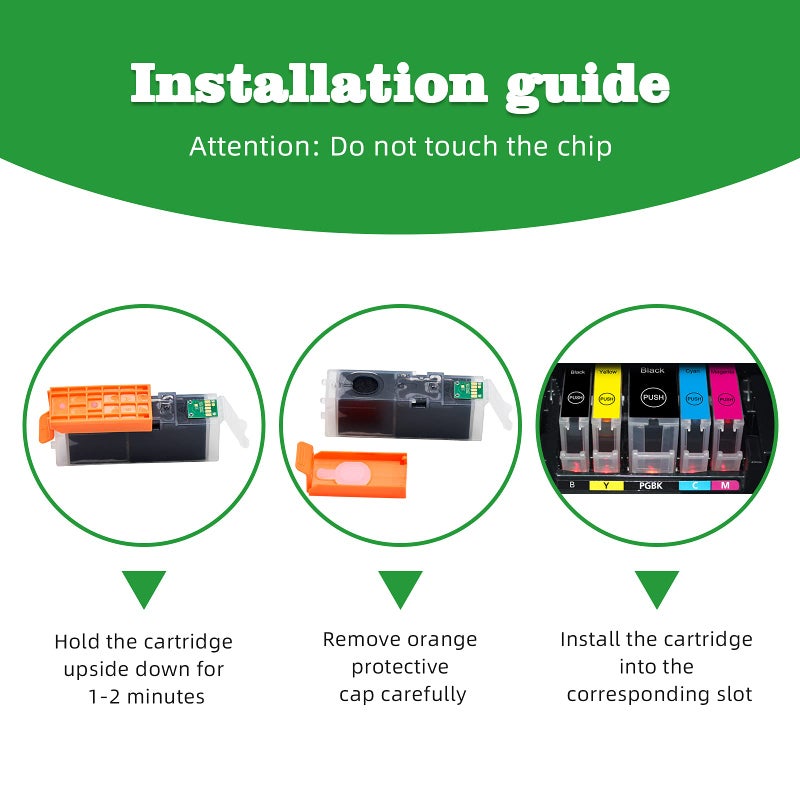 GREENARK 1 Pack Replacement for Canon CLI-281 CLI-281XXL C Cyan Compatible Ink Cartridges Ink Tank use with Canon PIXMA TR8520 TS9120 TS8120 TS6120 TR7520 TS6220 TS8220 TS9520 TS9521C Printers - Image 4
